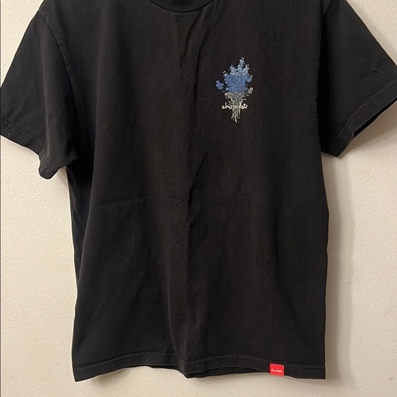 Chocolate Black and Blue Artistic Short Sleeve Tee - Picture 6 of 6